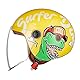 Motorradhelm Kinder Mädchen Junge, Kid Jet Helm mit Visier, Dinosaurier Mofa Helm Kids Scooter Fahrradhelm, Schnellverschluss, Herausnehmbar, Waschbar, 48-55cm, Gelb