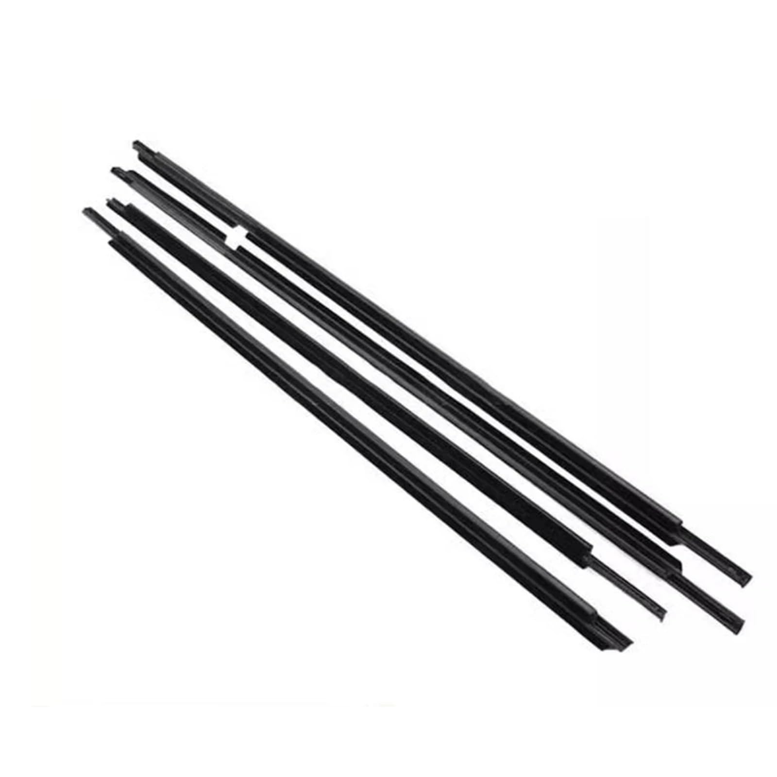 Automotive Window Seals Compatible with Lexus for LX570 2008-2021 4pcs Car Outer Door Window Weatherstrip Seal Belt 7574060050 7571060070(Black)