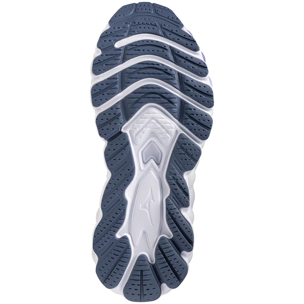 Mizuno Wave Sky 9 – Scarpe da corsa da donna – Bianco neve/Silver Birch/Ultramarine