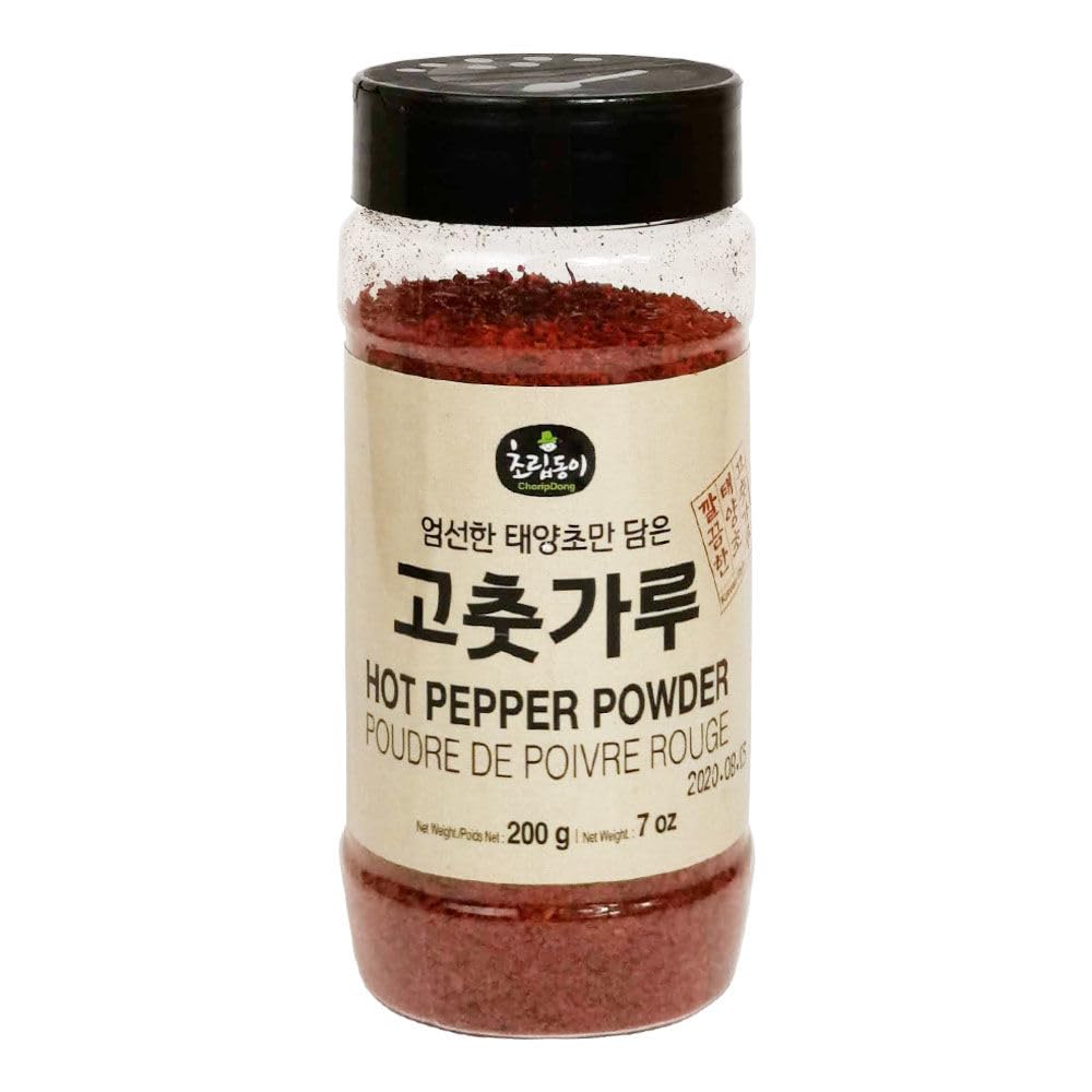 Gochugaru ChoripDong Korean Hot Pepper Chilli Powder Small Flakes in Jar 200g 고춧가루