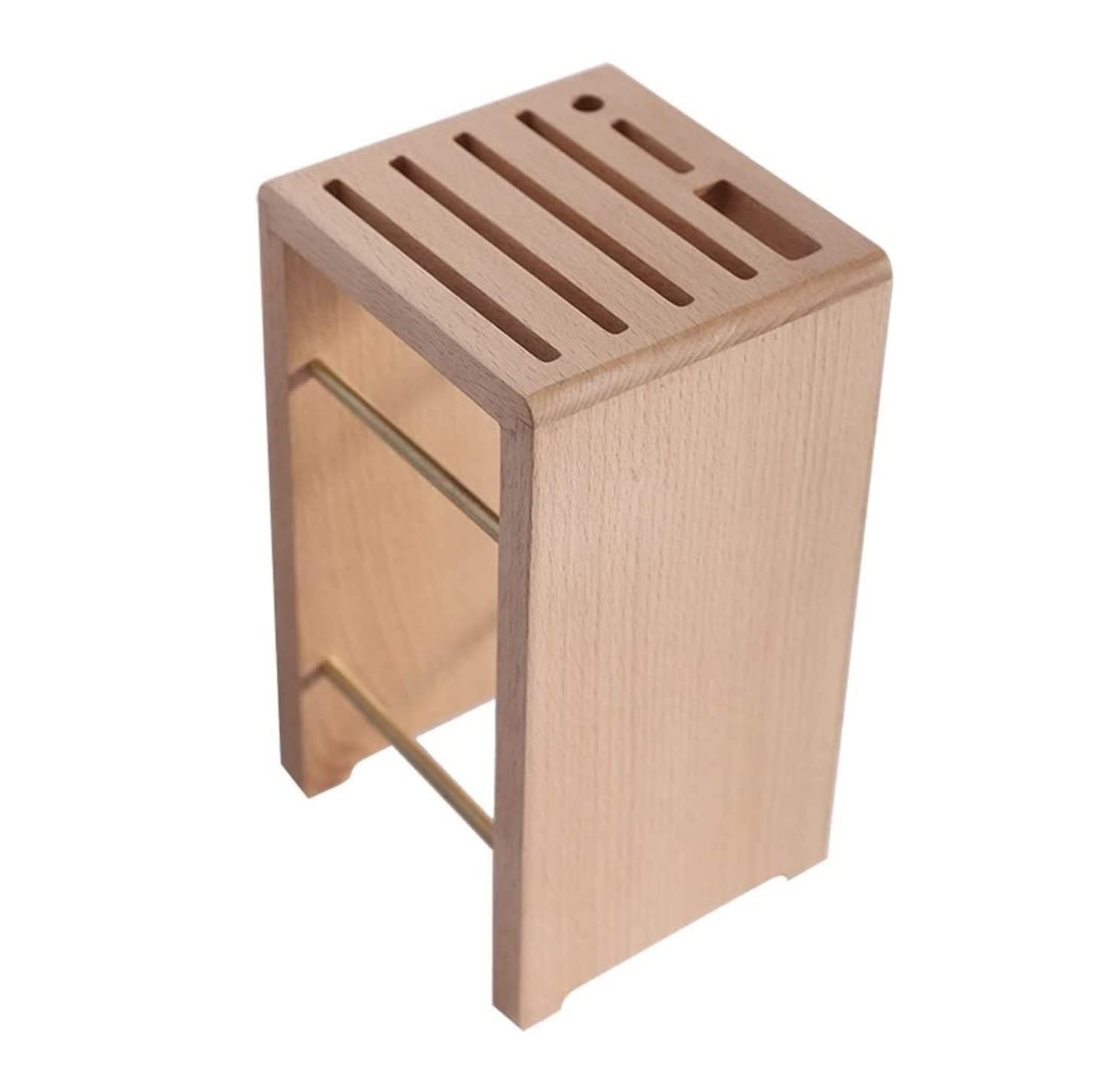 Soporte de madera para cuchillos de cocina, soporte multifuncional para cuchillos con estante de herramientas, accesorios de cocina, solución de almacenamiento