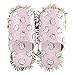 PUXUQU Hausschuhe für Damen, niedliches Cartoon-Katzengesicht, Hausschuhe, Bodenreinigung, Mop-Schuhe für Damen, Herren, Kinder, Indoor, mehrfarbig, 41/44 EU