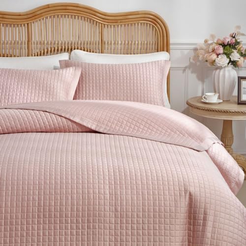 Kit Cobre Leito King 3 Pçs Dupla Face Turin Percal 300 Fios Rosê