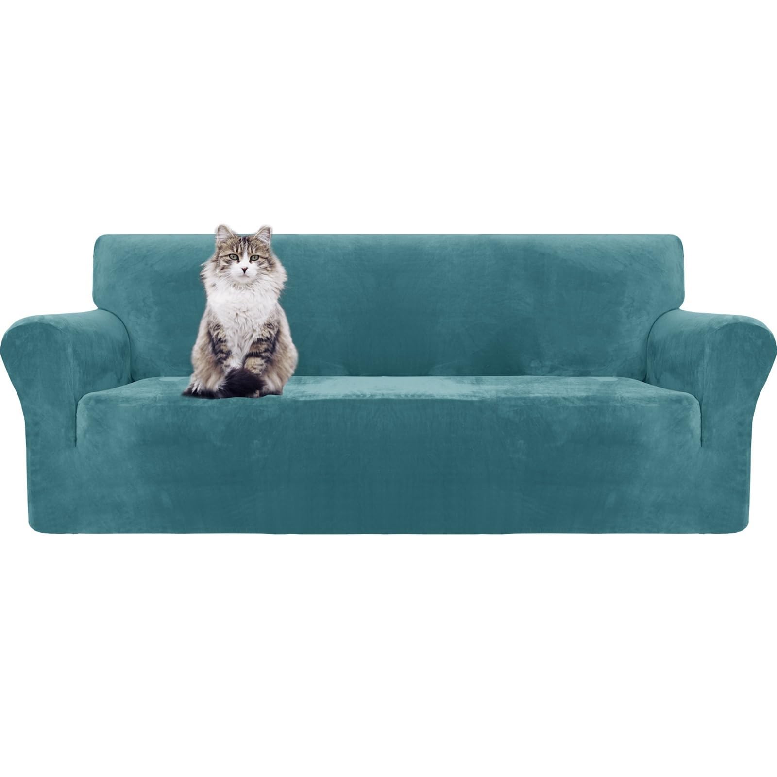 Housse de canapé 1 place extensible élastique protecteur fauteuil