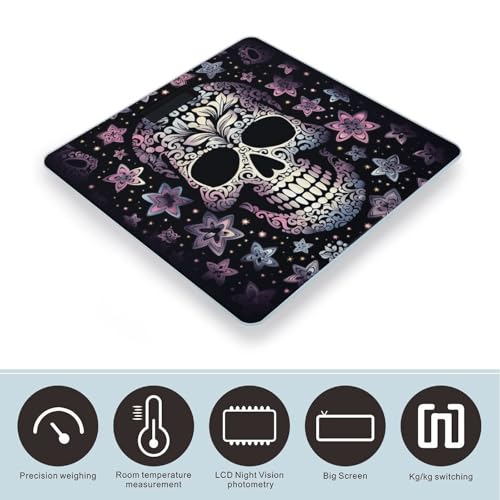 Báscula Digital de Baño con Diseño Cool Skull y Pantalla LCD miniatura 3
