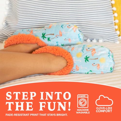 Image of Lazy One Fuzzy Slipper Socks for Women, Fleece House Slippers, Indoor Socks