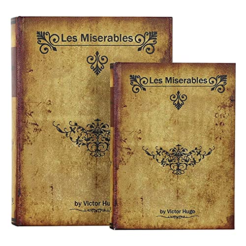 Artsss Decorative Book Boxes Antique Book Invisible Box, Faux Wood Set Of 2 Storage Se #TOP1