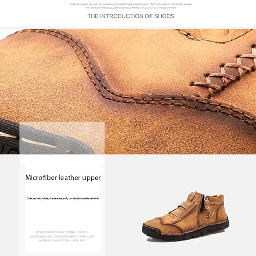 Matufit Shoes for Men, Men's Genuine Leather Waterproof Non-Slip Fashionable Orthopedic Shoes4