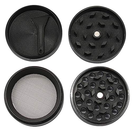 Grinder,4-in-1 Grinder with Pollen Scraper,grinder tool accessories,grinder for spices and seeds kitchen aid,grinder tool (4x3.5cm, Blue)