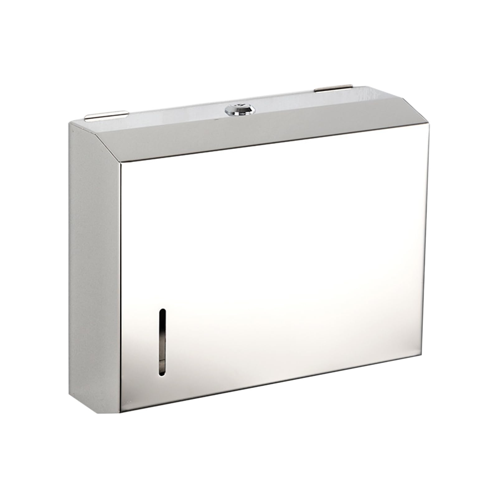 Jazuaiao Wall Mounted Rustless Square Tissue Distributor Permanent Plan for Offices Schools Hospitals Public Bathrooms Commercial Bathroom Paper Distributor