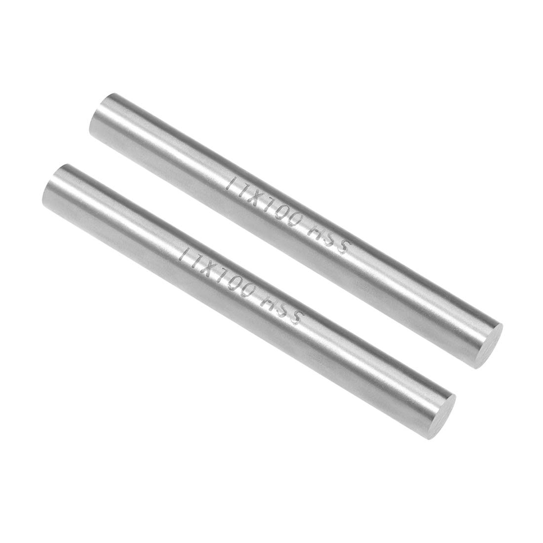 Snapklik.com : Uxcell 2pcs Round Steel Metal Rods, 11mm X 100mm High ...
