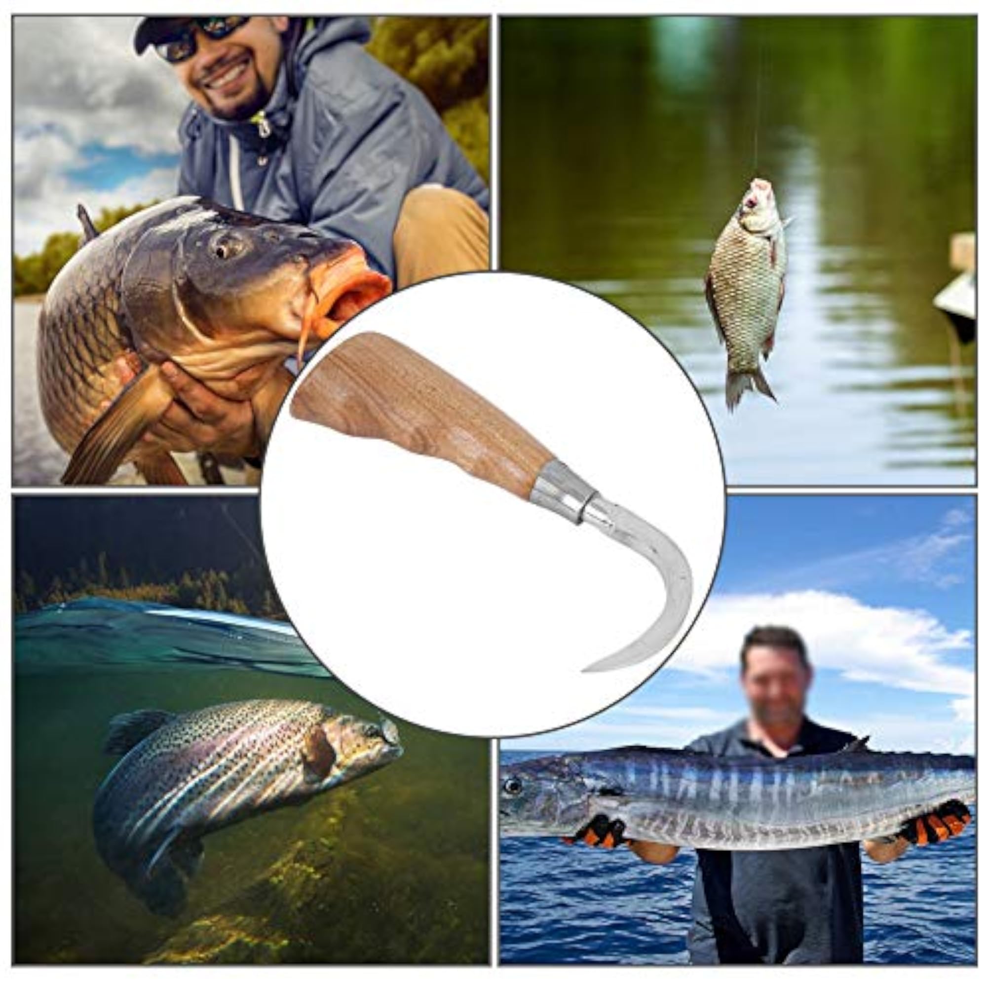 Lightweight Stainless Steel Fish Lifter, Fishing Accessory