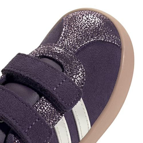 Image of adidas Boys Vl Court 3.0 Slip On Sneakers Shoes Casual - Pink, White