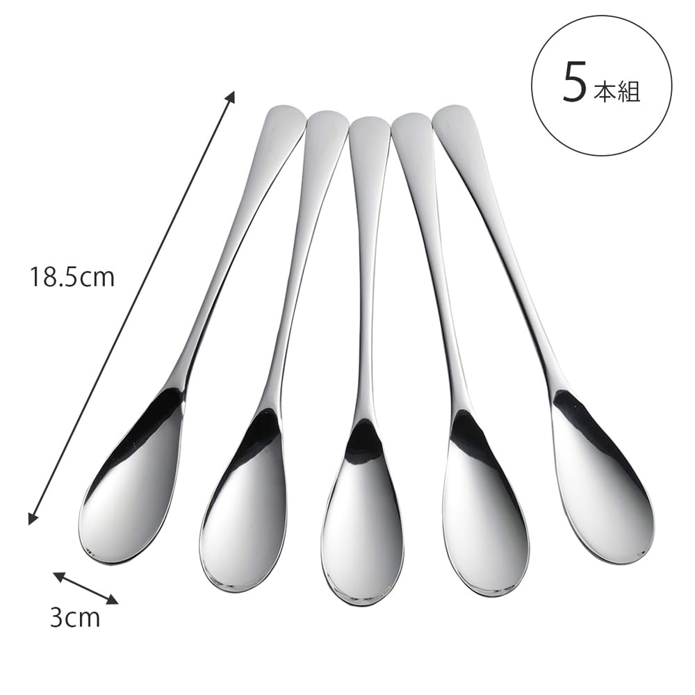 Amazon｜下村企販 スリムで食べやすい カレースプーン 18.5cm 5本