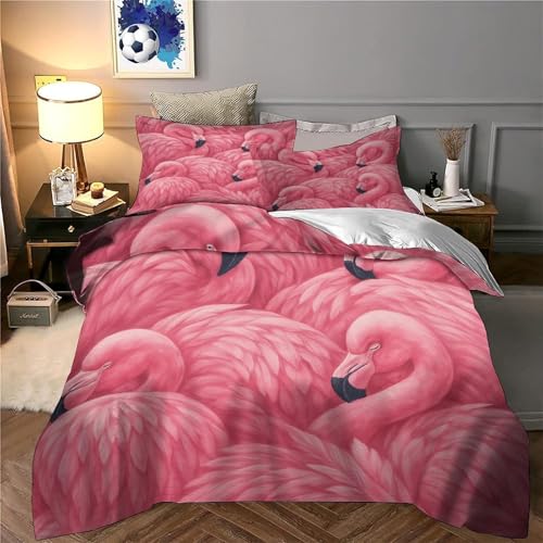 Housse de couette microfibre résistante hypoallergénique rose à fermeture éclair King