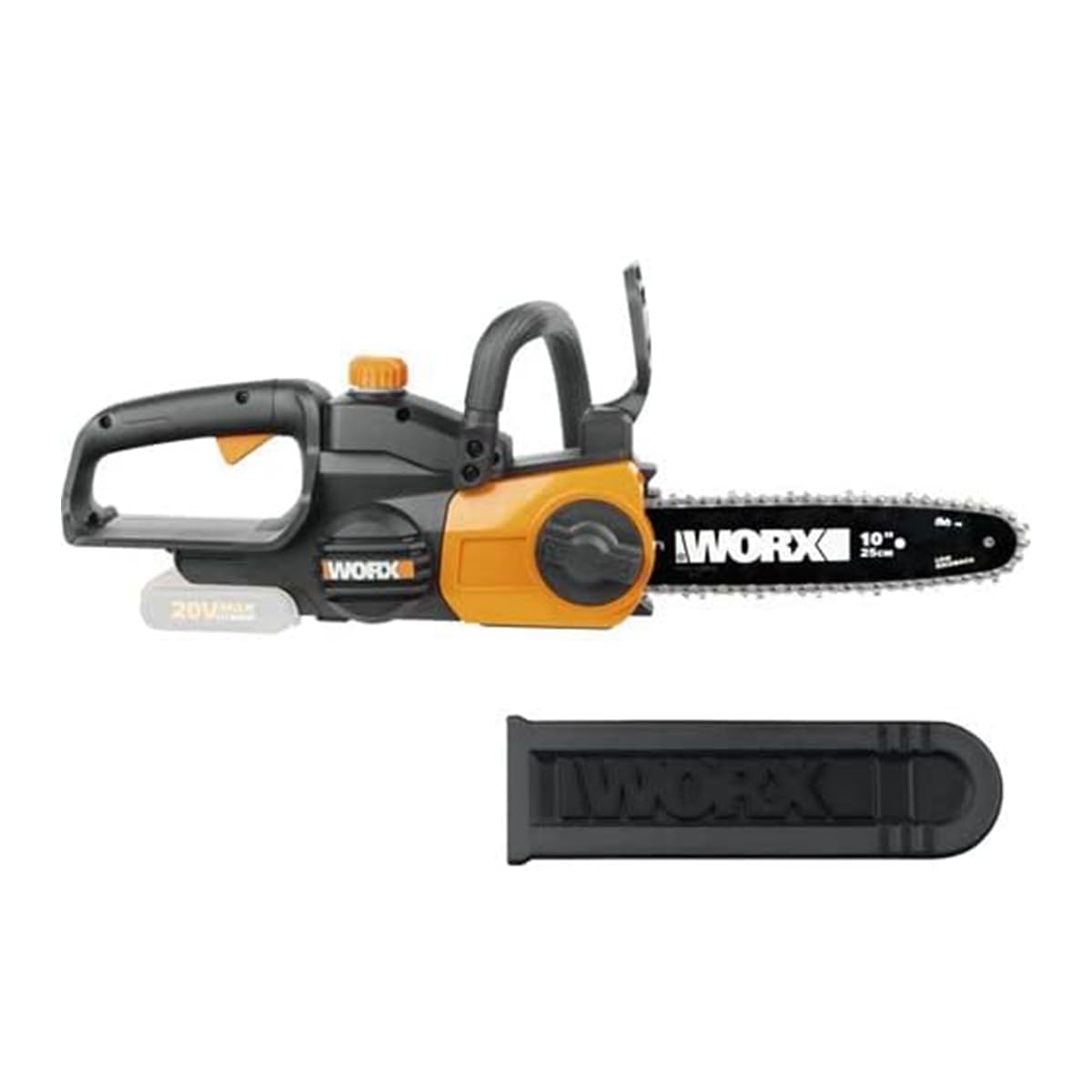 WORX WG322E.9 Motosega elettrica da potatura e giardino a batteria 20V, Diam. 25 - Solo utensile