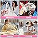 Lmaqfum Halbmond Lampe für Nagel Schreibtisch, Faltbare LED Nageltischlampe für Nail Tech mit Telefonhalter,Nageltisch lampe mit 3 Farbmodi 10 Helligkeiten für Schönheit Tattoo Maniküre (71CM/36W)