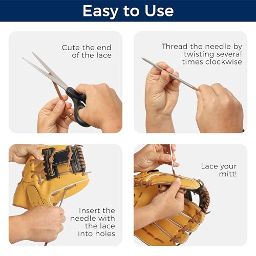 image for TOFL Softball and Baseball Glove Lace Kit | Mitt Lace Glove Repair Lac