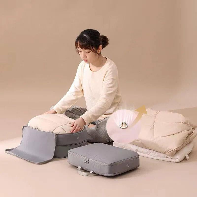 Image of Compression Packing Cubes for Suitcase Travel Luggage Organizer Bags Set Packing Organizers Compression Suitcase Bag Travel Essential Bag (2)