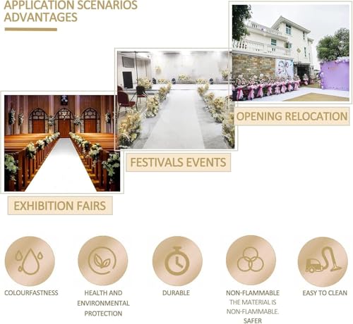 Alfombra de corredor premium de 2mm espesor para decoración L 8