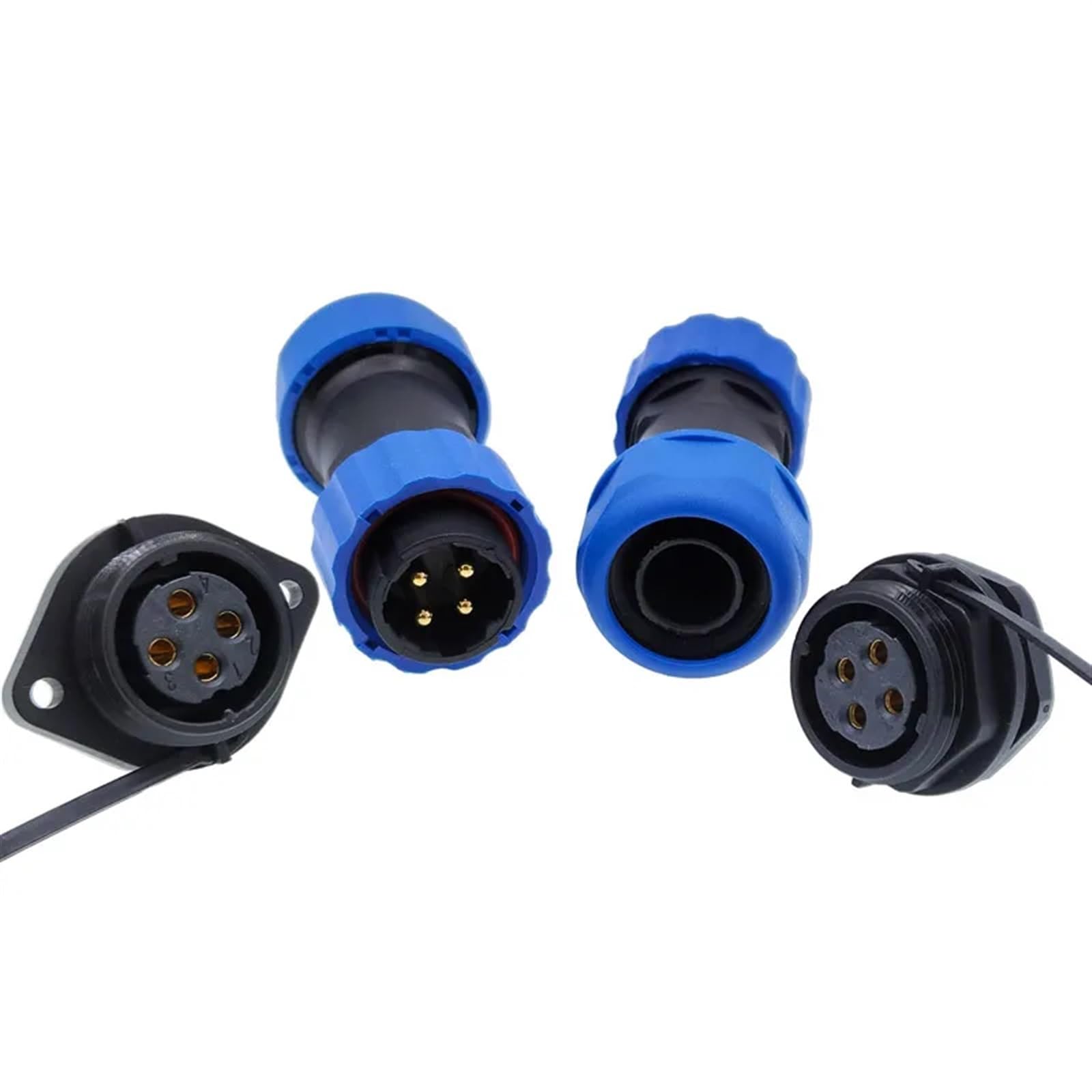 Conector SP20 Flange de 10 pines para manguera corrugada de protección 8