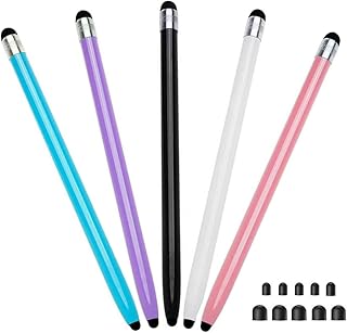 Stylus Pen for Touch Screen(5pcs),High Precision Nib Writing and Drawing Stylus Capacitance Pen,10 Replaceable Tips Touch Pens for iPad iPhone Tablet and All Universal Touch Screen Devices