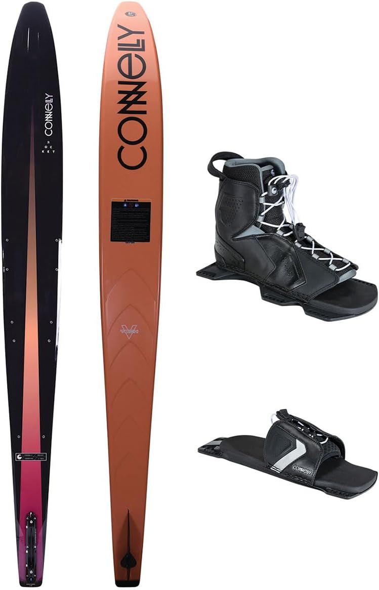 Connelly Rocket Waterski 2025, 65", Tempest - Men's 7-9 - Rear Toe Plate
