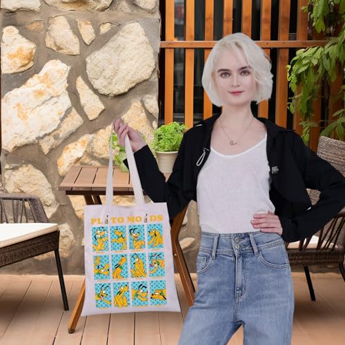 Bolsa Tote de Lona con Dibujo Divertido de Perro miniatura 3