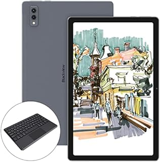 Blackview Tablet Android, Bluetooth Keyboard FREE, Tab 11 10.36 inch 2000 * 1200 In-cell FHD+, 8GB RAM 128GB ROM(TF 512GB), Octa-Core 2.0GHz, 6580mAh, 13MP+8MP, Dual SIM, Bluetooth 5.0, Type C - Gray