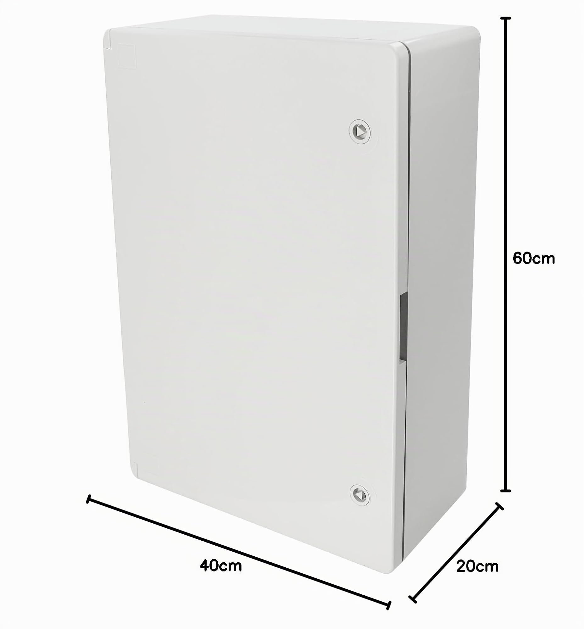 Cuadro Eléctrico de Superficie IP65 600x400x200mm mm Gris - Armario de Distribución en ABS con Placa de Montaje Galvanizada - Caja Estanca Interior y Exterior - Horoz Electric