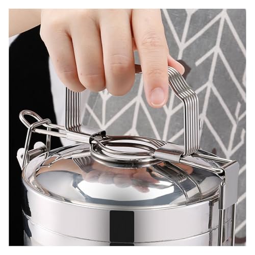 Contenedor térmico de acero inoxidable 304 de alta durabilidad con formato bento portátil 4