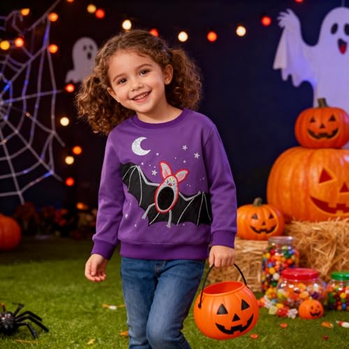 Image of Hongshilian Unisex Kids Cute Cartoon Cotton Sweater Shirt