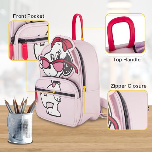 Peanuts Backpack, Mini Travel Bag, Belle with Sunglasses, Lilac, One Size4