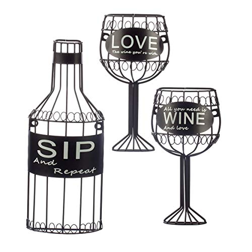 Fox Valley Traders 3 Piece SipWineLove Wall Hanging Set by HomeStyle Kitchen