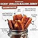 Mission Meats Candied Sriracha Bacon Jerky – Delicious Savory & Sweet Snack, Small Batch, Uncured, Bloody Mary Bar Supplies, Perfect Stocking Stuffer Gift, 2oz Bags (Pack of 3)
