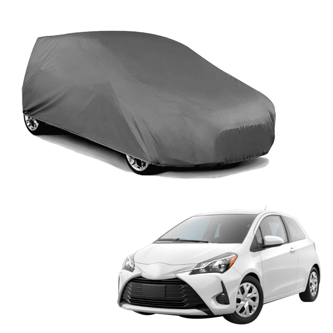 AutoFurnish Matty Grey Car Cover Toyota Yaris Water Resistant