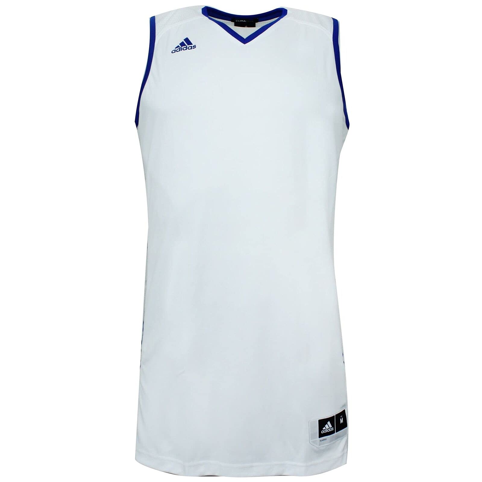 Adidas Womens EKIT 2.0 Sleeveless Basketball Jersey White Royal L