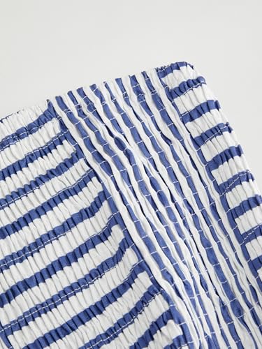 CIDER Women's Strapless Dress with Pockets Tube Striped Long Midi Dresses A Line Beach Vacation Casual Summer Outfits2