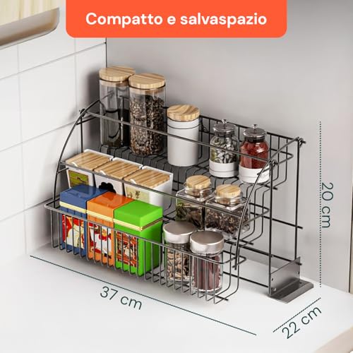 Scaffale Pieghevole 3 Ripiani In Metallo Nero – Robusto E Pratico - 9