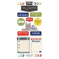 Wellington New Zealand Adventure Cardstock Scrapbook Stickers (61015)