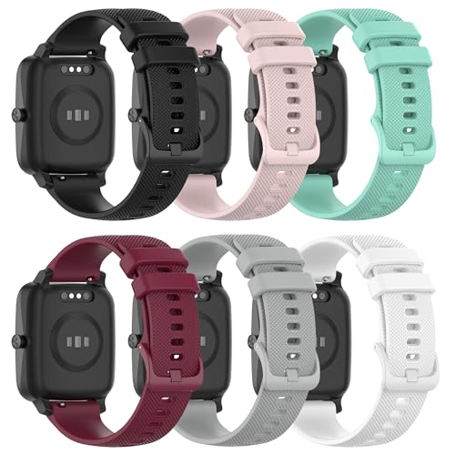 Correa de silicona compatible para reloj Nerunsa P66 6-Pack miniatura 2