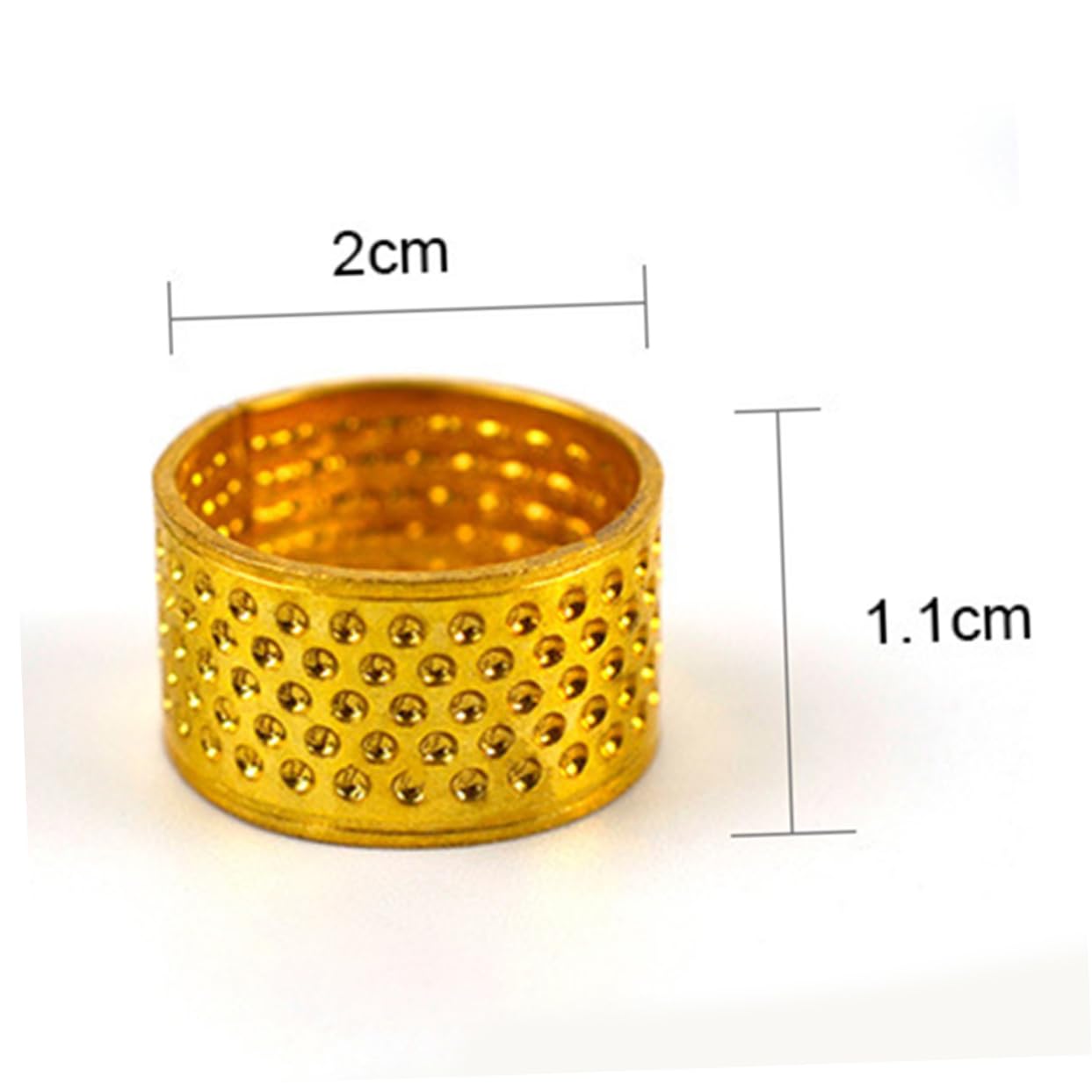 SEWACC 20pcs Thimble Sewing Knitting Finger Protectors Hand Sewing Thimbles DIY Craft Finger Protector Quilting Ring for Beginners