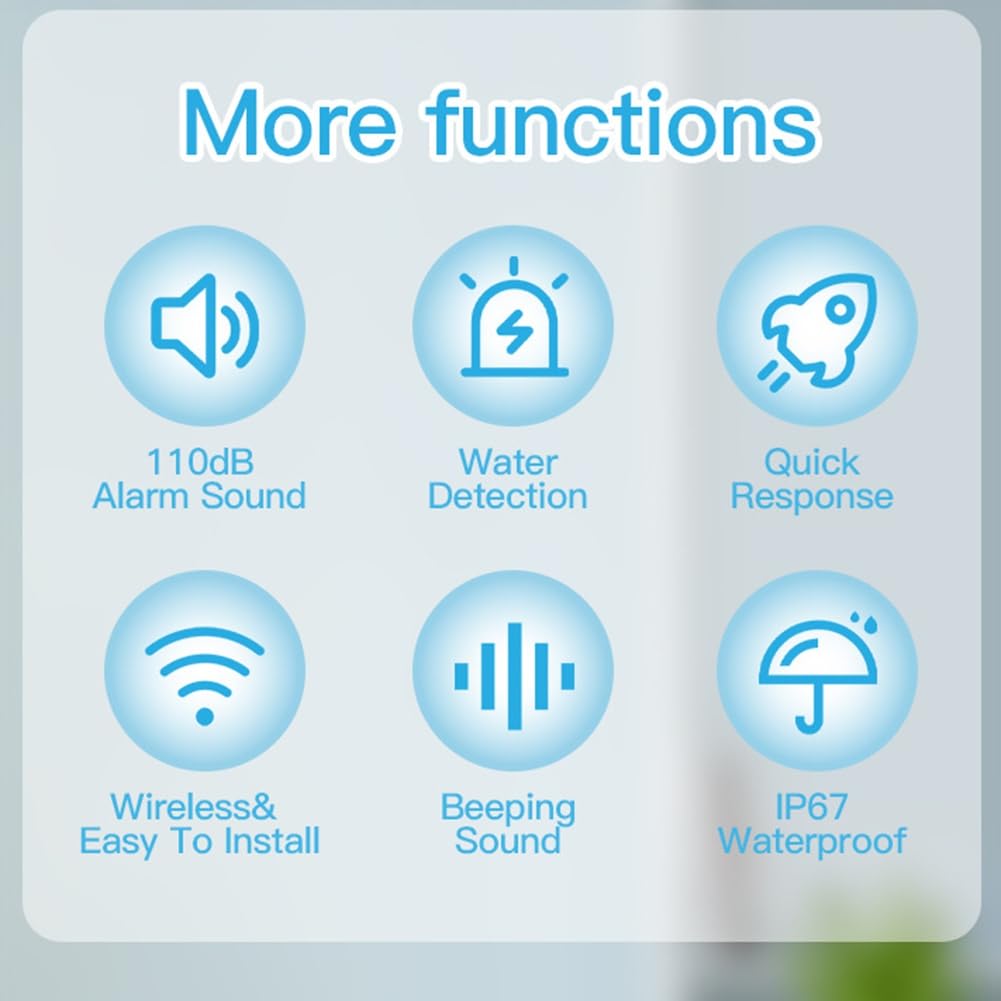 Sensore di Immersione in Acqua IP67 Tuya Zigbee Rilevatore di Perdite d'Acqua di Inondazione Sensore di Ammollo di Sicurezza di Allarme Intelligente per Casa Intelligente