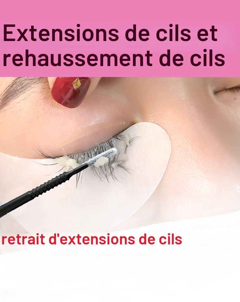 AIVIAI 400PCS Micro Applicateurs Brosses,Micro brosses Cils Extension cils pour maquillage Noir