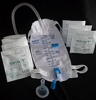 Urinary Incontinence Kit -One-Week, 7-Condom Catheters Self-Seal External 25mm (SMALL), + Premium Leg