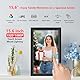 FRAMEO 15,6-Zoll WiFi Digitaler Bilderrahmen 1920x1080 FHD Groß 32GB Smart Digitaler Fotorahmen IPS Touchscreen Auto-Rotation Wandmontage Fotos/Videos sofort über FRAMEO APP teilen