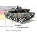 HJKLMM RC Remote Control Tank Upgrade Accessories Suitable for Henglong 1/16 German Leopard 2A6 Main Battle Tank (3889) Including Metal Tracks, Load-Bearing Wheels, etc. (Metal Driving Wheel)