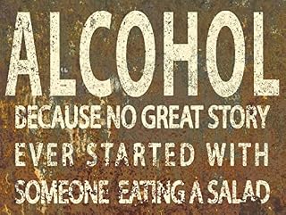 RETRO METAL TIN BAR SIGN SHABBY CHIC ALCOHOL FUNNY JOKE RUSTIC (267mm x 200mm (10" x 8"))