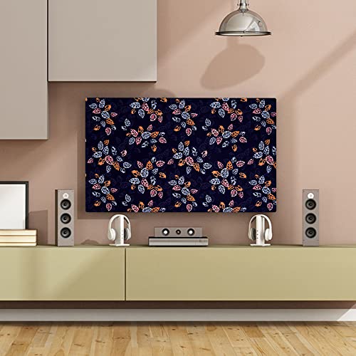 Image of Glassiano Marigold Dustproof Printed 55 inch LED TV Cover Screen Protector Compatible for All Models, Print 01
