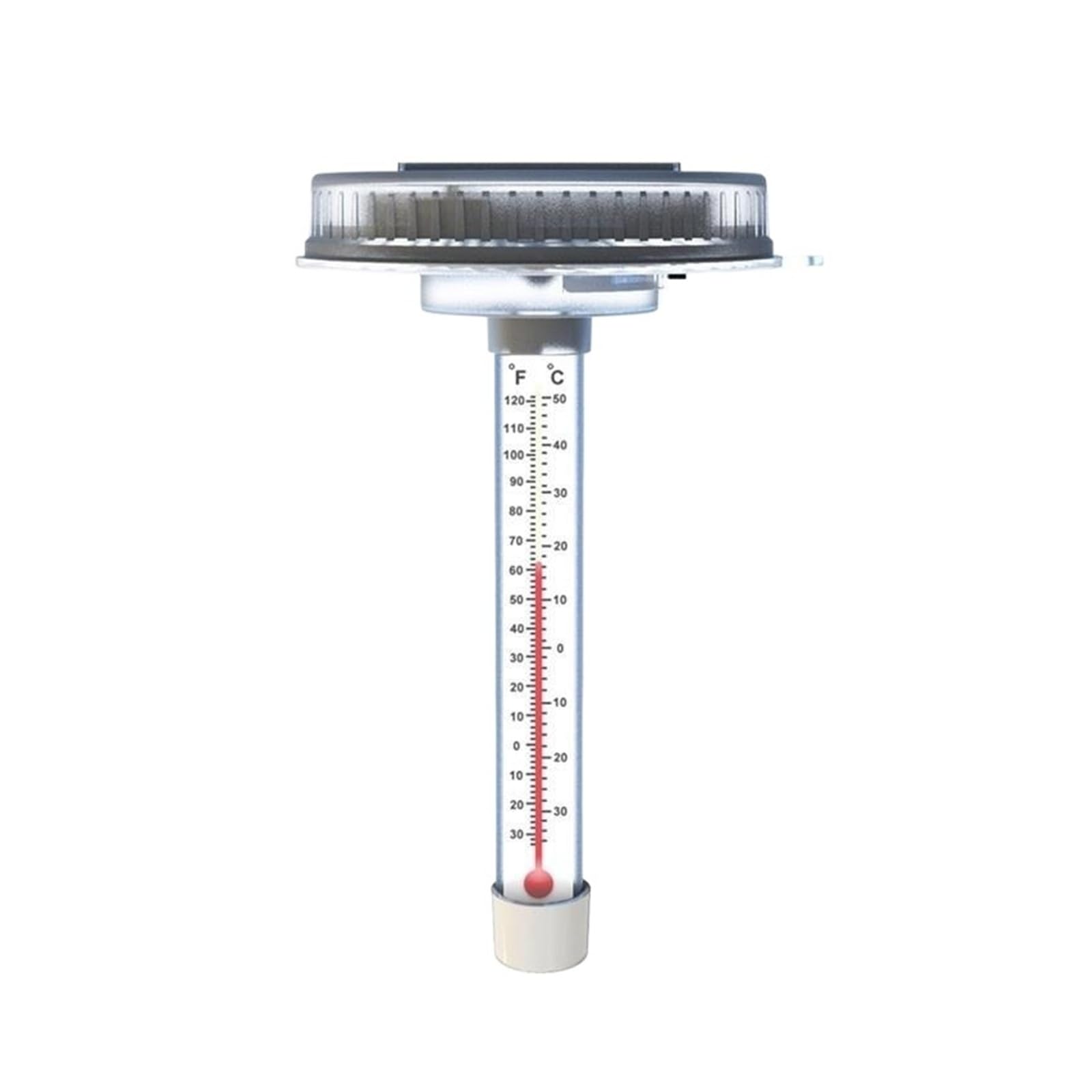 Thermomètre Piscine, Lot de 2 thermomètres de piscine solaires flottants à LED